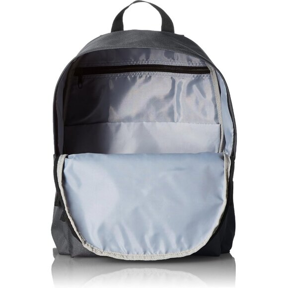 🆕 Men Grey Classic School Lightweight Durable Featuring Adjustable Top Backpack - Picture 3 of 5